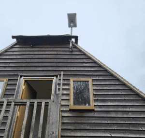 starlink satellite internet installation on rural property in Lewes