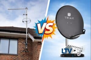 aerials vs satellites